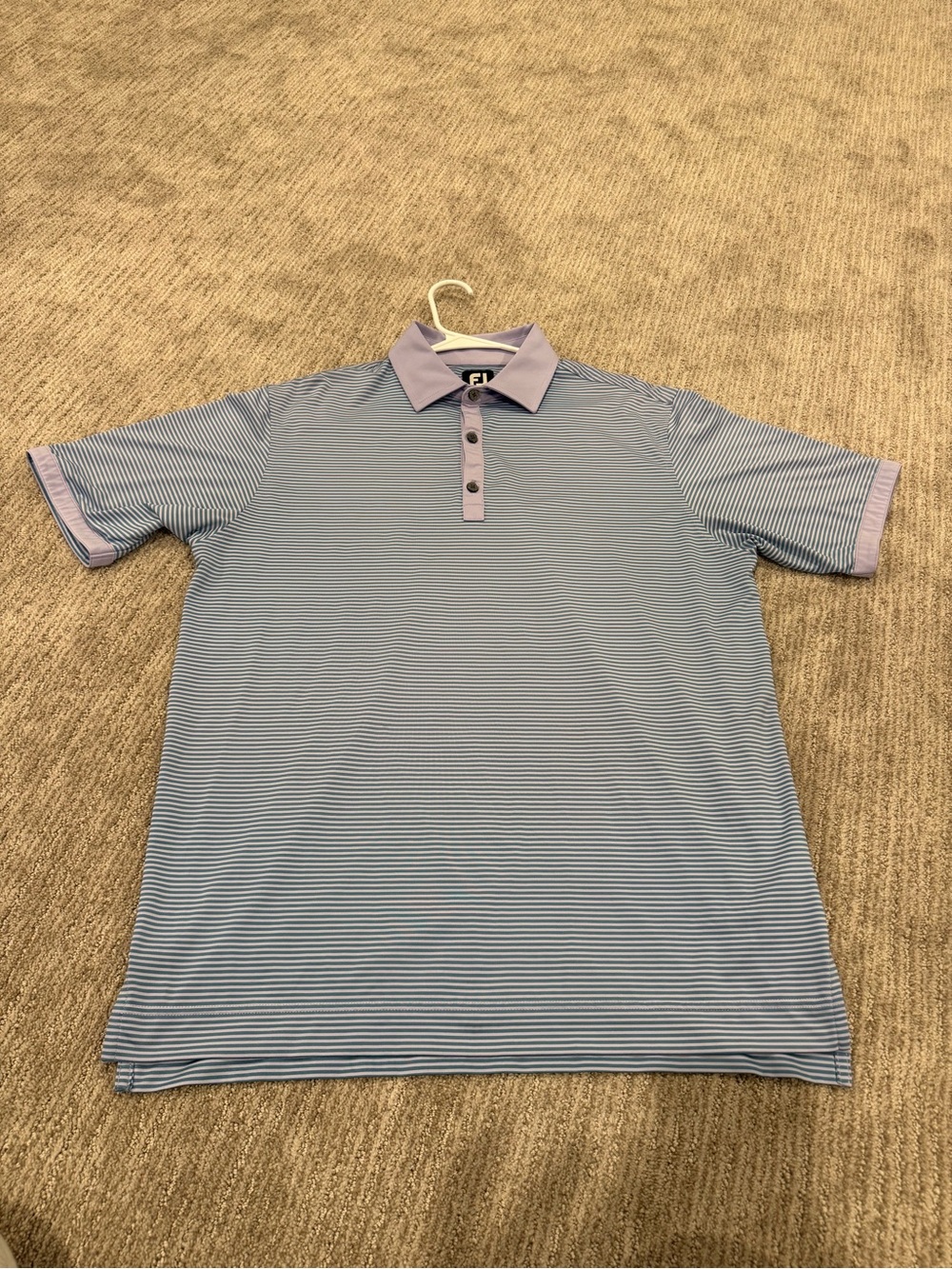 NWOT - Foot Joy Men’s Lavender Stripe Polo